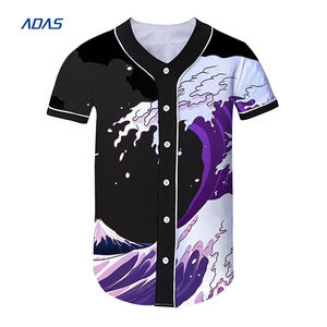 メンズシャツファッショナブルな完全昇華女性野球ジャージー製造刺Embroidery - Product Image 4