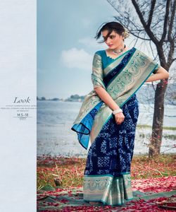 Banarasi Silk Sarees Party Wedding Indian Apparel - Product Image 5