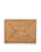 Assiette de Présentation en Rotin Naturel Tressé à la Main, Écologique, Motif Végétal, Design Moderne, Vaisselle Durable pour la Table – Vente en Gros à Prix Abordable
