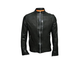 แจ็คเก็ตหนังแพะดำนักขี่จักรยาน - Product Image 6