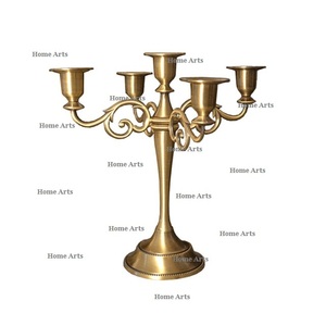 Admirable design tableware <b>candelabra</b> gold color aluminum <b>candelabra</b> centerpieces for wedding decor accessories - Product Image 5