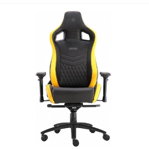 Chaise de bureau de <span class=keywords><strong>Gaming</strong></span> professionnelle, siège de course, en PVC, <span class=keywords><strong>noir</strong></span> et orange - Product Image 3
