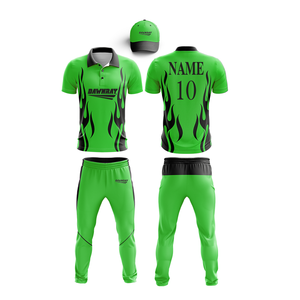 Kit d'uniforme de cricket sublimé vert personnalisé combo t-shirt et pantalon avec logo - Product Image 6