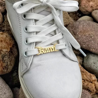 Personnaliser Métal Or Sneaker Lacet Charmes