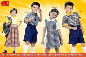 เครื่องแบบนักเรียนประถมสากลผ้าเดนิมสำหรับเด็กใส่ได้ทั้งชายและหญิง100% ผ้าฝ้ายออกแบบโลโก้ได้ตามต้องการ - Product Image 5