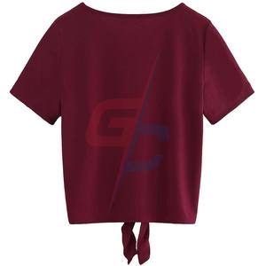 เสื้อทีเชิ้ตลำลองขนาดใหญ่พิเศษของผู้หญิงผ้าสแปนเด็กซ์เนื้อนุ่มระบายอากาศได้ดีผ้าชีฟองคอกลมมีโลโก้เสื้อผ้าธรรมดาสำหรับผู้หญิง - Product Image 2