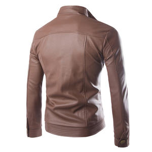 Veste en cuir de haute qualité, fermeture éclair, capuche amovible, veste en cuir pour homme, cuir 2021, fabrication directe d'usine - Product Image 5