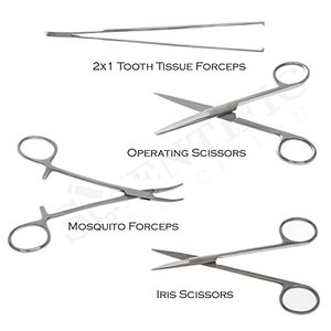 Juego de Anatomía, Instrumentos Quirúrgicos Veterinarios, Kit de Disección Manual de Acero Inoxidable con Certificación CE de Dental Point - Product Image 4