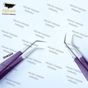 แหนบต่อขนตาสีชมพูอ่อนแหนบขนตาแบบตรงและเพิ่มวอลลุ่ม - Product Image 3