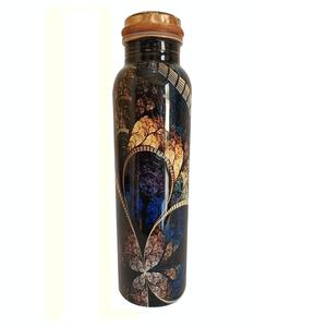 Exclusive Design Kitchenware Fruits Juice Storage Copper Bottle With Enamel Printed <b>Drinking</b> Juices Health Copper Bottle - Product Image 1