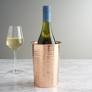 Refroidisseur de vin plaqué or martelé en cuivre conception supérieure seau à glace et bac à boissons emballage personnalisé - Product Image 2