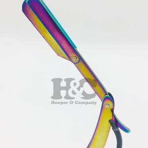 Nouveaux rasoirs Logo privé poignée pliante rasoir Style japonais hommes barbe coupe rasage rasoir support durable vison droit - Product Image 2