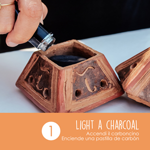 PALOSANTO Terracotta <b>Incense</b> Burner - Pyramid - Suitable for Cones, Chips, Powder and Resins - Handmade in Ecuador - Product Image 4
