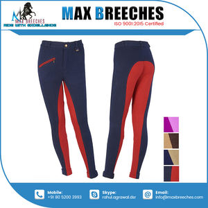 Meilleure qualité nouveauté siège complet vêtements équestres confortable Nylon équitation culotte Jodhpurs pour enfants Silicone - Product Image 4