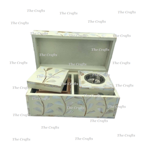 Wooden And Mother Of Pearl Dukhoon <b>Burner</b> Set Customized Size And Shape Home Fragrance Mabkhara At Lowest Prices - Product Image 4