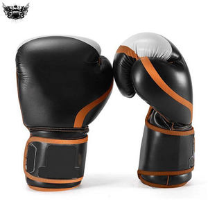Guantes de boxeo de cuero PVC % originales con logotipo personalizado Diseño superior MMA Transpirable Tallas de alta calidad 8oz Punching Kick Boxing IRON - Product Image 5
