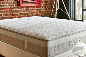 Colchón de cama de resorte de bolsillo de espuma viscoelástica de látex Natural europeo tamaño Queen personalizable diseño moderno característica hogar Hotel dormitorio - Product Image 5