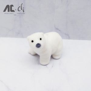 Unisex Miniatura Flocado Oso Polar DIY Juguete PC Material Muñeca Categoría para Jóvenes - Product Image 3