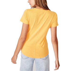 Nueva Colección de Verano con Colores Brillantes, Camiseta 100% Algodón para Niñas y Estudiantes, Camiseta Informal de Punto Liso Teñido Personalizada - Product Image 3