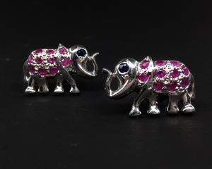 Boucles d'oreilles à Motif d'éléphant en argent massif 925, boucles d'oreille pendantes faites à la main, sur mesure, faible quantité minimale de commande, élégantes - Product Image 5