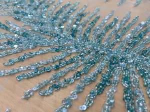 Año Nuevo de lujo de alta moda hecho a mano abalorios de cristal ecológico tela de diseñador nupcial para ropa de fiesta de boda - Product Image 4