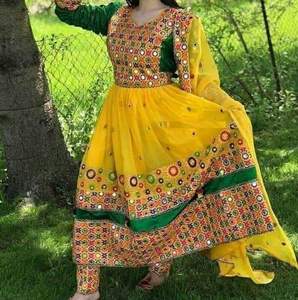 ชุดโคจิพื้นเมือง,ชุดเดรสธงชาติอัฟกานิสถาน/ปากีสถานบันจาราชุดวินเทจชนเผ่าโดย AJM - Product Image 4