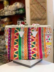 Sacs Banjara en dentelle avec patchwork, pour travail, sac à main avec fermeture éclair sur M création - Product Image 6