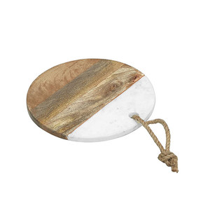 Tabla de cortar para madera y mármol, accesorio para picar madera sólida con asa, color gris, muestra gratis - Product Image 5