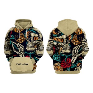 Pull-over surdimensionné à épaules tombantes en coton éponge épais de haute qualité respirant avec logo personnalisé - Product Image 3