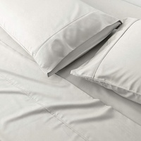Taie d'oreiller en bambou 100% bambou 300TC 400TC tissage satiné, ensemble de draps de lit en bambou, linge de lit en bambou