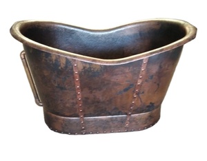อ่างอาบน้ำทองแดงสำหรับโรงแรมอุปกรณ์ขัดปรับแต่งได้สไตล์ - Product Image 1