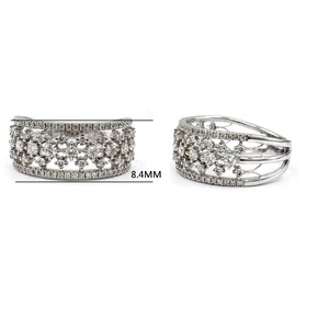 Chine Fourniture directe d'usine Bague de mariage personnalisée en or blanc massif 14k avec diamant naturel véritable pour femme - Product Image 2