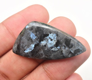 Lot de cabochons en pierres précieuses, larvicite cubique, gros, pierre précieuse ample, granit, marbre - Product Image 4
