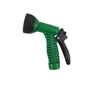 4 Patterns Rear Tigger Garden Water Hose Nozzle Sprayer with High-Impact Plastic Spray Head for Irrigation and Lawn Watering