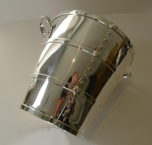 Seau à champagne plaqué argent Seau à champagne Refroidisseur à vin pour les fêtes intérieures et extérieures ou tout type d'occasion Personnalisable - Product Image 6