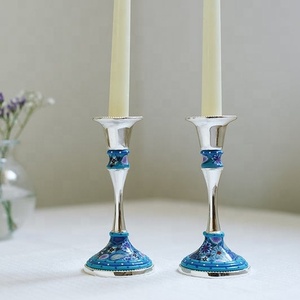 Jewish Style Candle Holder and Candle Stick Holder Gold Metal Sample Available <b>Clear</b> Holiday Decorative Homes Decor - Product Image 1