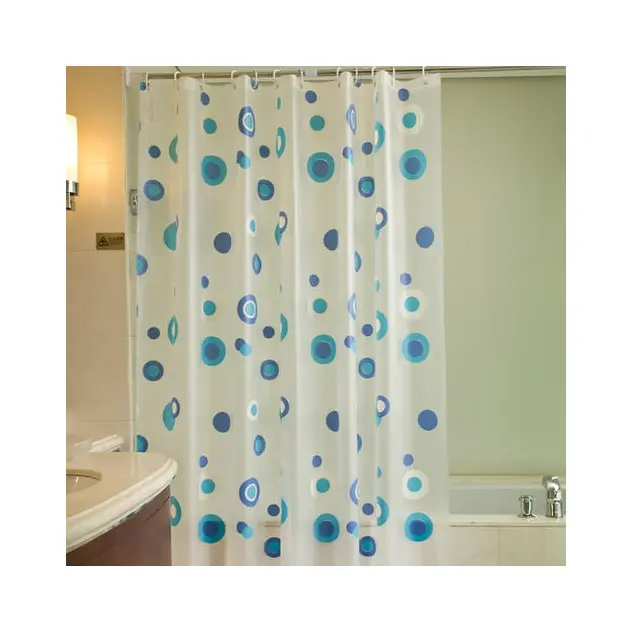 White mini shower curtains for hotels