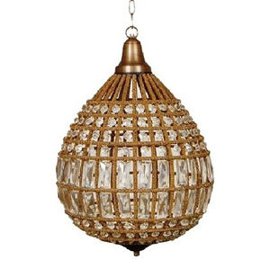 Candelabro de cristal dorado de alta calidad para decoración del hogar, moderno candelabro con cuentas para sala de estar/VILLA, vestíbulo, al mejor precio - Product Image 2