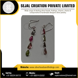 Women's Handmade 925 <b>Sterling</b> <b>Silver</b> Gemstone Earrings-Party & Gift Jewelry - Product Image 4