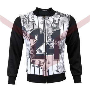 เสื้อแจ็กเก็ตเบสบอลสไตล์วินเทจ,OEM งานปักลายแขนโซ่ทำจากหนังสำหรับผู้ชาย - Product Image 3