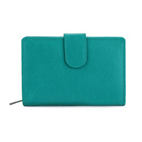 Dompet Wanita Kulit Asli Tipis Mewah dengan Logo Kustom, Resleting RFID, dan Harga Terbaik