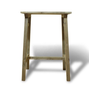 Mesa de Bar Cuadrada de Madera de Teca Reciclada, Sólida, Ecológica, Duradera, con Acabado Rústico - Product Image 3