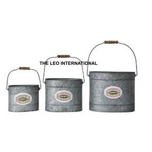 Cubos de Hierro Galvanizado al por Mayor, Artículos de Decoración Navideña y Cubos para Regalos de Fábrica, Decoración Navideña - Product Image 3