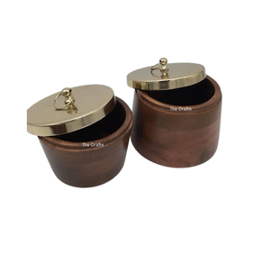 ชามเสิร์ฟไม้พร้อมฝาปิดสำหรับชุดช็อคโกแลตกล่องช็อคโกแลตสองกล่อง - Product Image 5