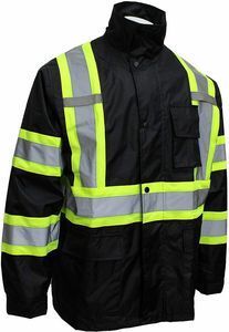 <b>Black</b> Colour With PVC reflective cheap <b>rain</b> <b>Jacket</b> And Trousers waterproof RainJackets Motorcycle <b>Mens</b> <b>Rain</b> Coat <b>Jackets</b> - Product Image 6
