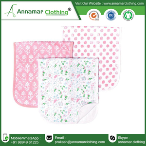 Best-seller en ligne Chiffon à burp bio en mousseline pour bébé Lot de 5 pack de 12 Chiffon à burp personnalisé de couleurs différentes pour bébé unisexe - Product Image 6