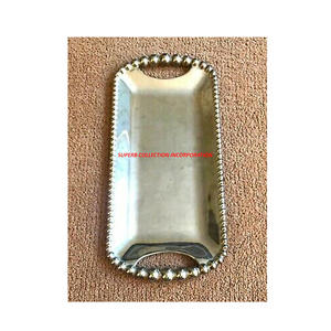 Bandeja de servicio de aluminio de lujo y moderna, decoración de sobremesa, superventas y de alta calidad - Product Image 2