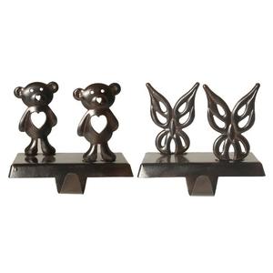 Soporte de almacenamiento hecho a mano diseñador elegante Impresión logotipo personalizado latón acabado antiguo soportes de calcetín de Navidad fieltro, calcetines - Product Image 5