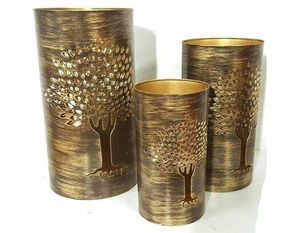 Lot de 3 bougies votives en métal faites à la main, exportateur en gros, nouveauté, votive décorative en métal pour la maison et le jardin - Product Image 6