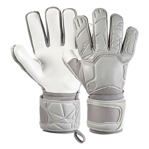 Green Football Goalkeeper Gloves With Blue Palm And Adjustable Wrist <b>Strap</b> Unisex Sports Gear - Product Image 4